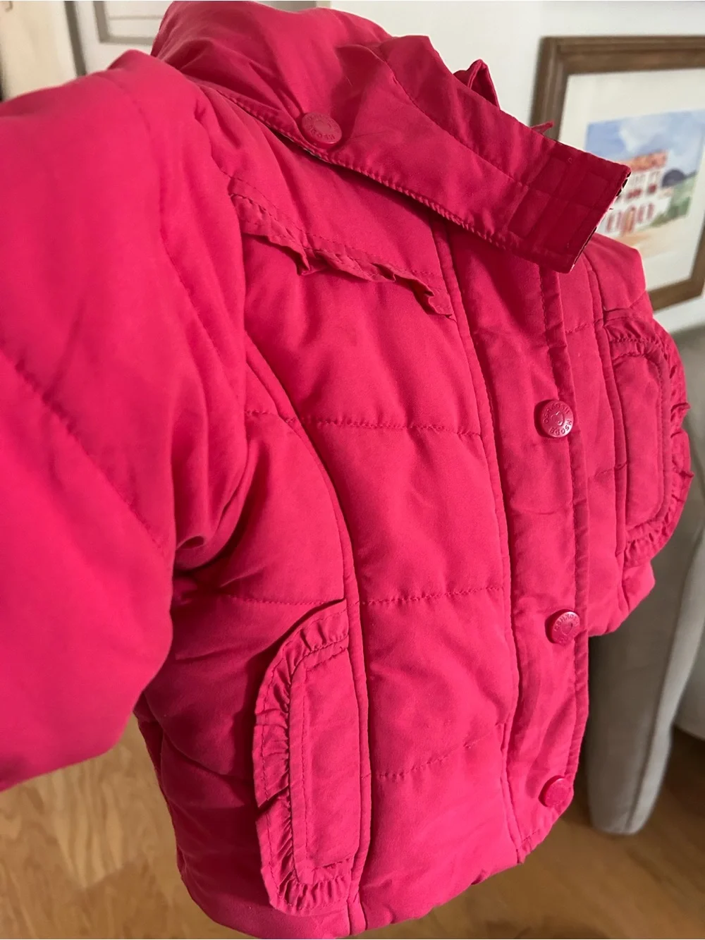 Vintage Oshkosh B’Gosh full snow set - pants and jacket | pink floral | 12-18m